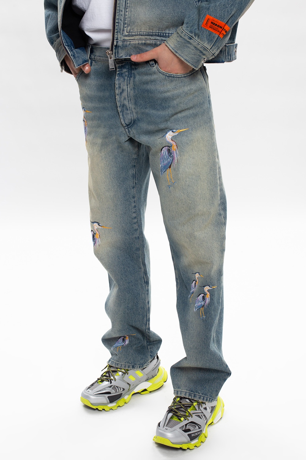 Heron Preston Embroidered jeans